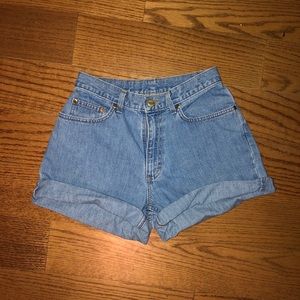 L.L. Bean vintage high waisted denim shorts